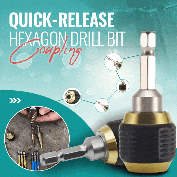 (๐2025 New Year Hot Sale๐)Quick-release Hexagon Drill Bit Coupling