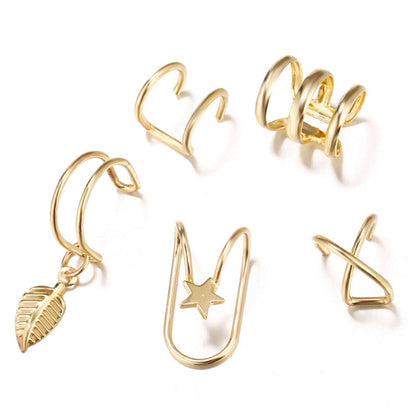 Fashion Exquisite Rhinestone Decor Ear Cuff earring for Woman Ear 2025 Summer New Arrival Christmas Jewelry Gift