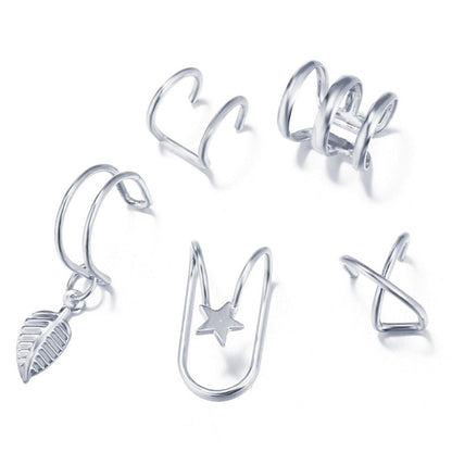 Fashion Exquisite Rhinestone Decor Ear Cuff earring for Woman Ear 2025 Summer New Arrival Christmas Jewelry Gift