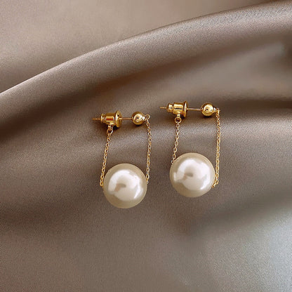 Cute Korean Earrings Heart Bling Zircon Stone Rose Gold Color Stud Earring for Women Fashion Jewelry 2025 New Gift